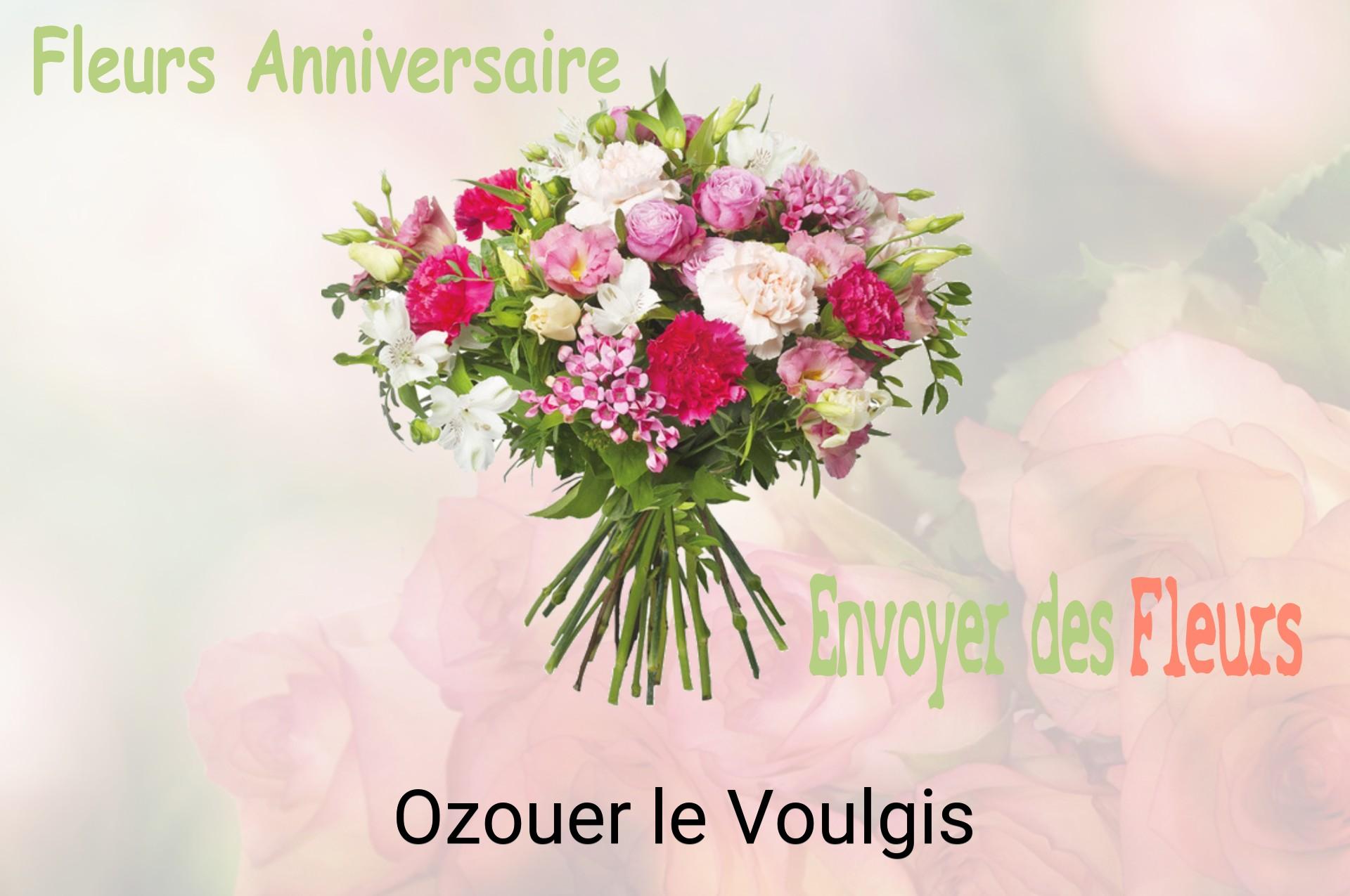 Bouquet de fleurs d’anniversaire livré à Ozouer-le-Voulgis